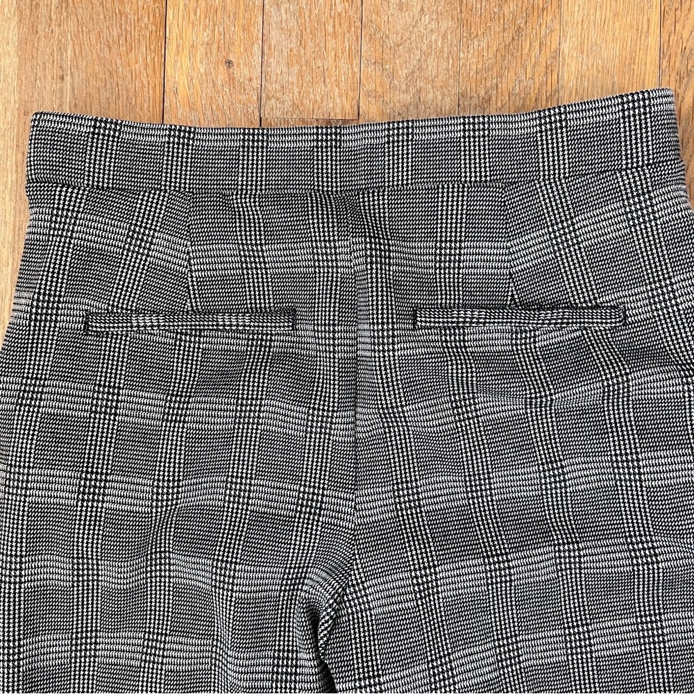 Women's Express Plaid Leggings – Black & White, Size S Petite - Picture 4 of 4